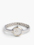 White Stainless Steel Bangle Watch  Women