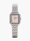 Pink Mother-Of-Pearl Dial Stainless Steel Watch  Women