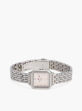 Pink Mother-Of-Pearl Dial Stainless Steel Watch  Women