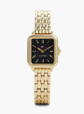 Black Black Mother-Of-Pearl Dial Gold-Plated Watch  Women