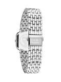 Silver Crystal Bezel Silver Rectangular Dial Watch  Women