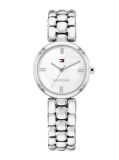 White White Dial Stainless Steel Bracelet Strap Watch  Women