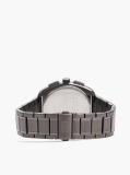 Grey Navy Dial Brown Leather Strap Watch  Men
