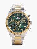 Green Green Dial Gold-Plated Two-Tone Chronograph Watch  Men