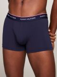 Blue 3-Pack Stretch Cotton Trunks  Men