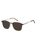 Brown Modern Preppy Square Sunglasses  Men