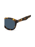 Brown Rivet Detail Oval Sunglasses  Men