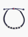 Blue Black Adjustable Sliding Knot Bracelet  Men