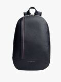 Blue Metal Logo Pebble Grain Backpack  Men