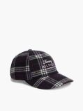 Multi Wool Blend Logo Check Baseball Cap  Men