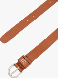 Καφέ Essential TH Monogram Δερμάτινη Ζώνη  Γυναίκες