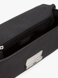 Black Flap Closure Crossbody Bag  Women