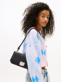 Black Flap Closure Crossbody Bag  Women