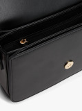 Black TH Monogram Flap Crossbody Bag  Women