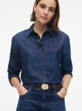 Brown Pebble Grain Leather Logo Plaque Belt  Women