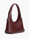 Red TH Monogram Plaque Crossbody Hobo Bag  Women