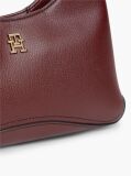 Red TH Monogram Plaque Crossbody Hobo Bag  Women