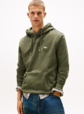 Green Tommy Badge Drawstring Hoody  Men