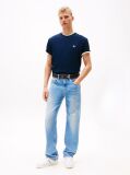 Μπλε T-Shirt Με Σήμα Tommy Και Κανονική Λαιμόκοψη  Άνδρες