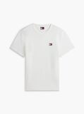 Μπεζ T-Shirt Με Σήμα Tommy Και Κανονική Λαιμόκοψη  Άνδρες