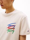 Άσπρο T-Shirt Με Λογότυπο  Άνδρες