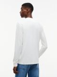 Μπεζ Μακρυμάνικο T-Shirt Σε Slim Γραμμή Με Λογότυπο  Άνδρες