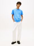 Μπλε Slim T-shirt Με Λογότυπο Και Στρογγυλή Λαιμόκοψη  Άνδρες