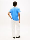 Μπλε Slim T-shirt Με Λογότυπο Και Στρογγυλή Λαιμόκοψη  Άνδρες
