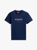 Μπλε Jersey T-Shirt Με Κλασική Λαιμόκοψη Και Λογότυπο  Άνδρες