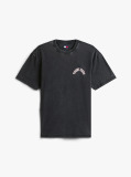 Μαύρο Άνετο T-Shirt Με Κλασική Λαιμόκοψη Και σχέδιο Στο Πίσω Μέρος  Άνδρες