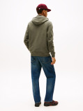 Green Logo Drawstring Terry Hoody  Men