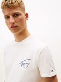 Μπεζ T-Shirt Με Κλασική Λαιμόκοψη Και Signature Πίσω Λογότυπο  Άνδρες