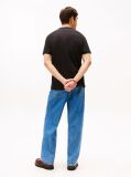 Μαύρο Κοντομάνικο T-Shirt Σε Κανονική Γραμμή Με Tonal Λογότυπο  Άνδρες