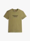 Πράσινο Κοντομάνικο T-Shirt Σε Κανονική Γραμμή Με Tonal Λογότυπο  Άνδρες