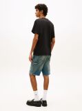 Black Tommy Flag Relaxed T-Shirt  Men