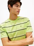 Multi Άνετο Ριγέ Βαμβακερό T-Shirt Με Σημαία Hilfiger  Άνδρες