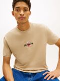 Καφέ T-Shirt Με Κλασική Λαιμόκοψη Και Signature Κεντητό Λογότυπο  Άνδρες