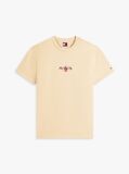 Καφέ T-Shirt Με Κλασική Λαιμόκοψη Και Signature Κεντητό Λογότυπο  Άνδρες