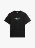Μαύρο T-Shirt Σε Άνετη Γραμμή Με Λογότυπο Στην Πλάτη  Άνδρες