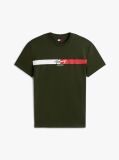 Πράσινο Βαμβακερό T-Shirt Με Signature Λογότυπο  Άνδρες