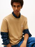 Μπεζ T-Shirt Με Tonal Ετικέτα Tommy  Άνδρες