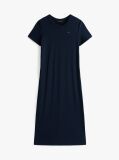 Blue Ribbed Bodycon Midi Dress  Women