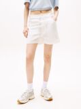 Beige Paperbag Shorts With Linen  Women