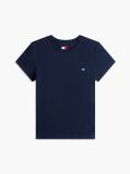 Μπλε T-Shirt Με Κλασική Λαιμόκοψη Και Κεντητό Σημαιάκι  Γυναίκες