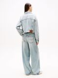 Denim Oversized Cropped Denim Trucker Τζάκετ  Γυναίκες