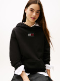 Μαύρο Άνετο Hoody Με Σημαία  Γυναίκες