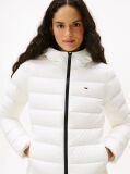 Beige Hooded Down Puffer Jacket  Women