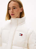 Άσπρο Cropped Φουσκωτό Τζάκετ Alaska  Γυναίκες