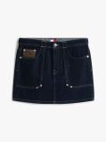 Denim Denim Ίσια Μίνι Φούστα Με Κεντητό Σημαιάκι  Γυναίκες