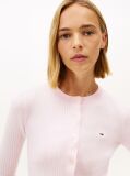 Ροζ Cropped Ζακέτα Με Κλασική Λαιμόκοψη Σε Slim Γραμμή  Γυναίκες